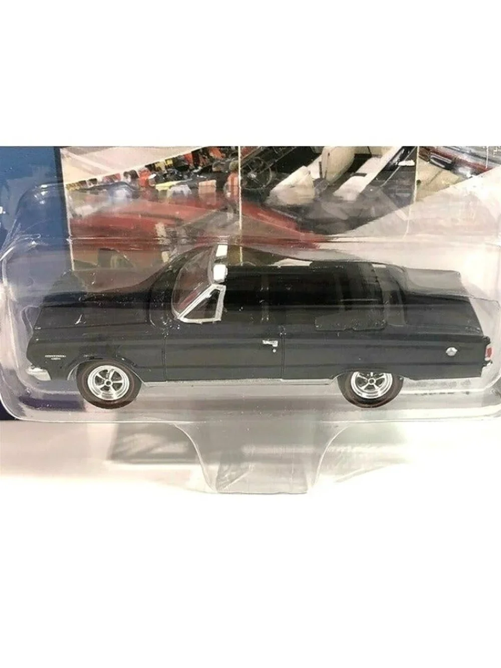 Die Cast Johnny Lightning #1 1967 Plymouth GTX Convertible Dark Blue Poly Car